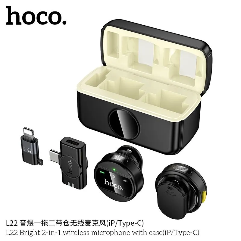 HOCO L22 – Премиум микрофон для iPhone/Android с шумоподавлением — фото 1