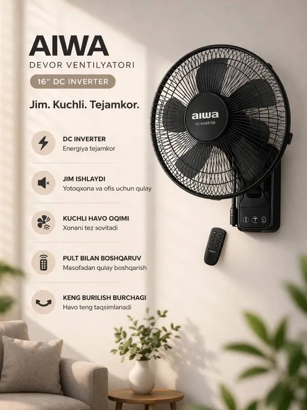 Настенный/напольный вентилятор AIWA оптом/розницу