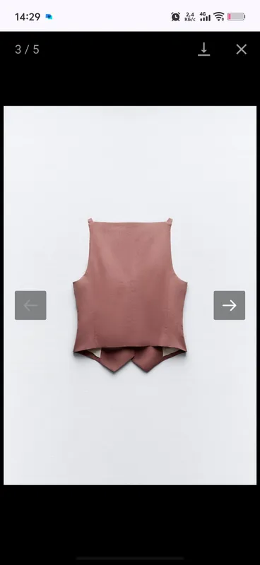 Льняной жилет Zara.Новый с биркой.Размер S 3