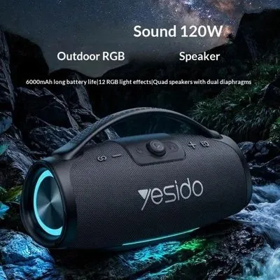 Портативная колонка Yesido YSW45 / YSW46 с караоке и RGB 120вт/220вт — фото 5
