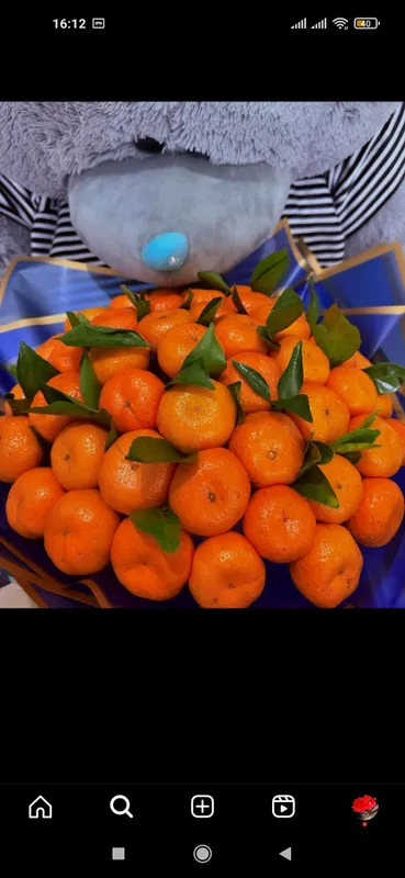 Букет из мандаринов Букет из мандаринов