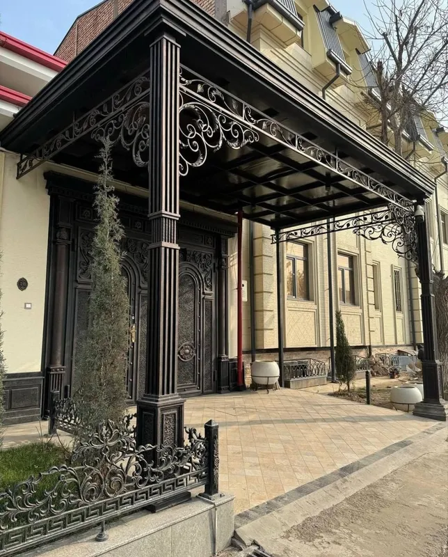 навес,эшик дарвоза,лестница ,перилла,решоткалар . — фото 1