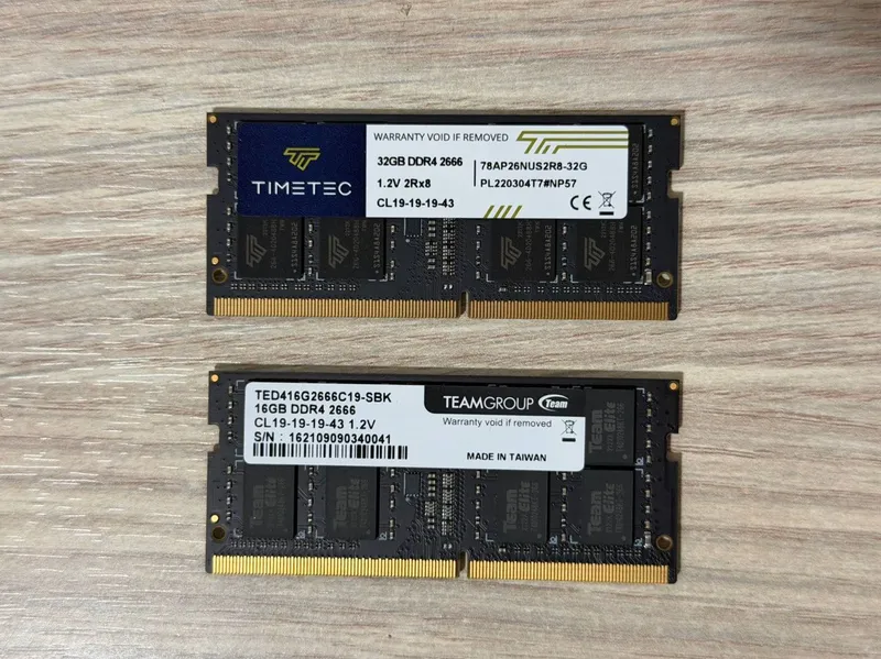 Teamgroup DDR4 16gb 3200mhz sodimm