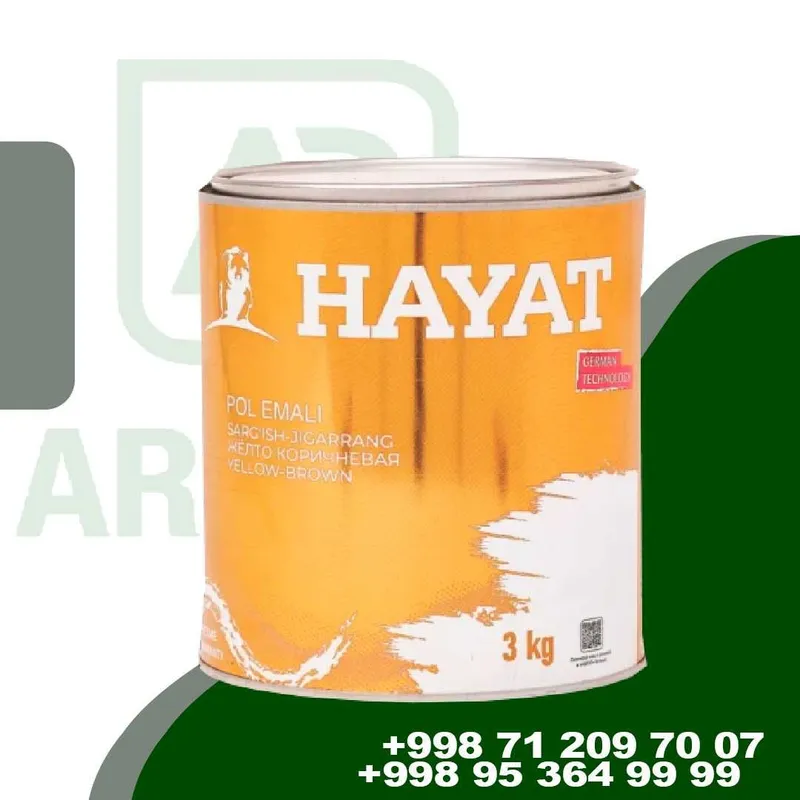 Hayat Фасадная Эмульсия / Моющий акриловая краска / Hayat Mahsulotlari — фото 1