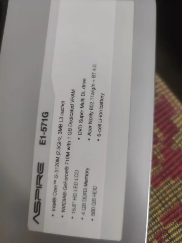 Ноутбук acer aspire E1-571G 3 Ноутбук acer aspire E1-571G 3