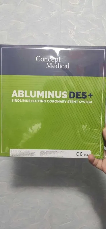 AbluminusDes+ Коронарная стент-система с лекарственным покрытием 1