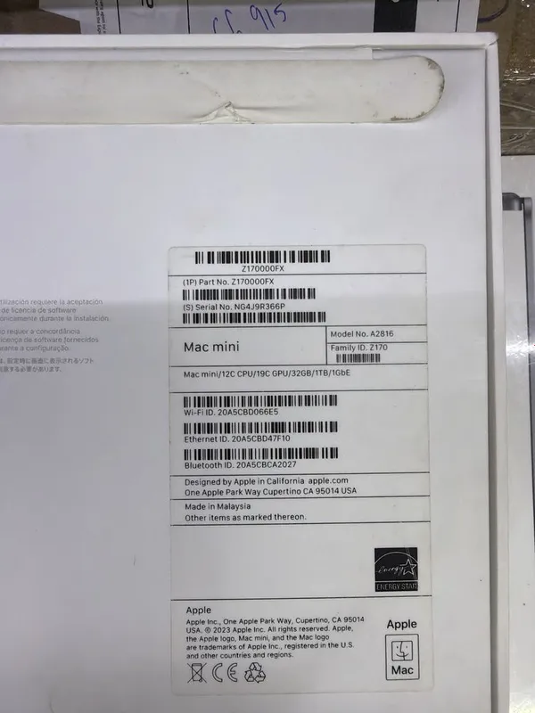 Mac mini M2 pro 32/1tb