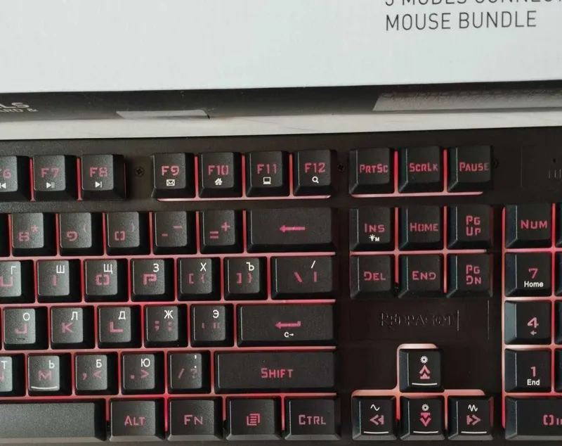Redragon S107KS 3 ВИДА ПОДКЛЮЧЕНИЯ мембранная клавиатура + мышь — фото 1