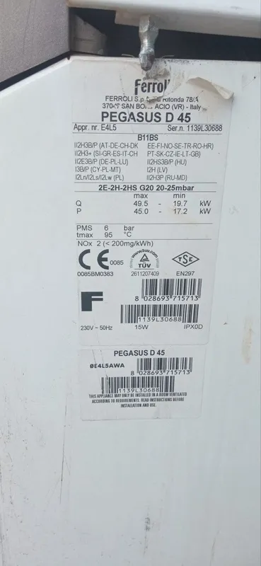 Italyanskiy kotyol 50 kwt FERROLI — фото 1