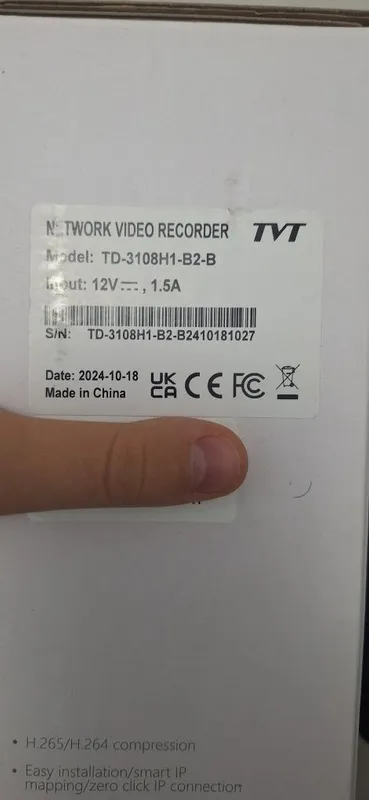 NVR TVT TD-3108H1-B2-B почти новый NVR — фото 1