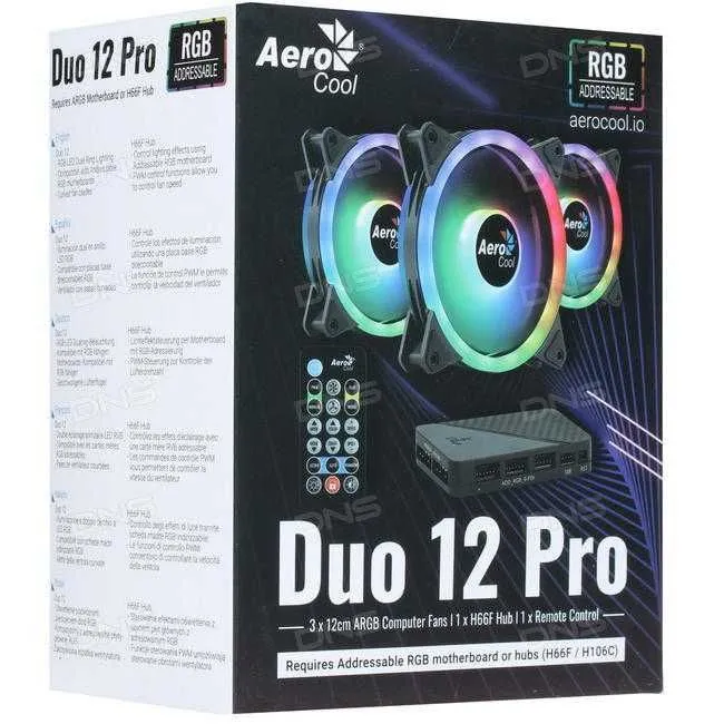ARGB вентиляторы AeroCool 120 мм — Duo 12 Pro / Saturn Pro — фото 2