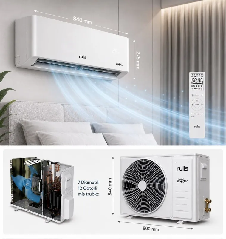 Rulls Konditioner Conditioner Sklad Консанер inverter Konditioner