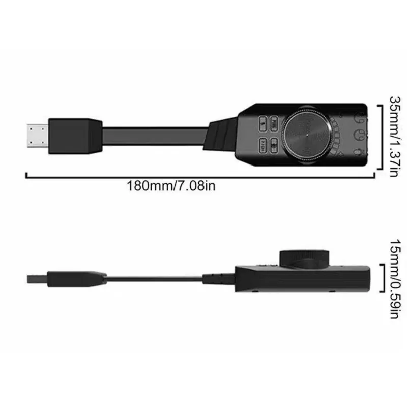 Внешняя звуковая карта PALMEXX AY35 DSP 24bit,USB2.0,7.1CH,GS3 Mark II — фото 4