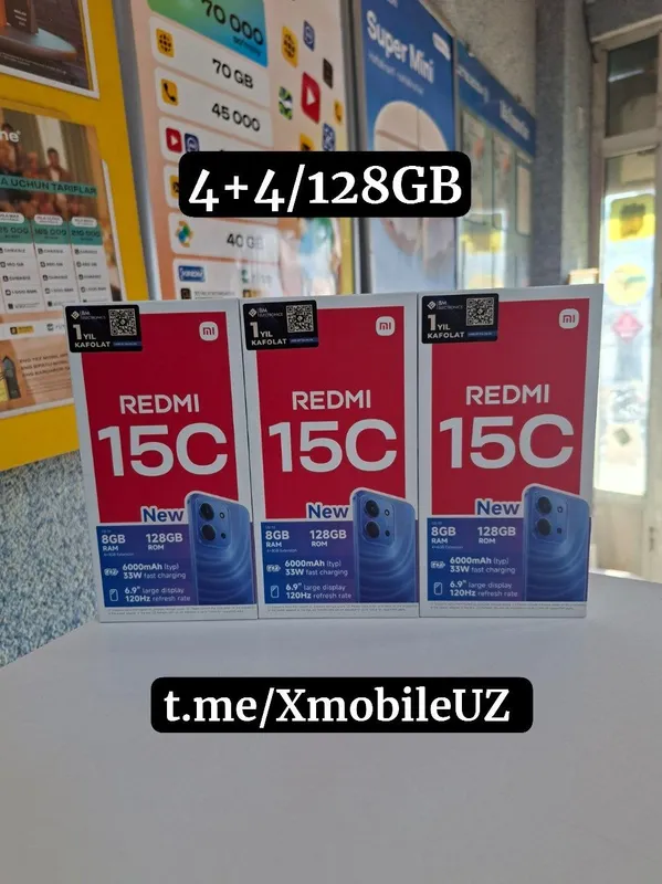 Redmi 15C 4+4/128GB