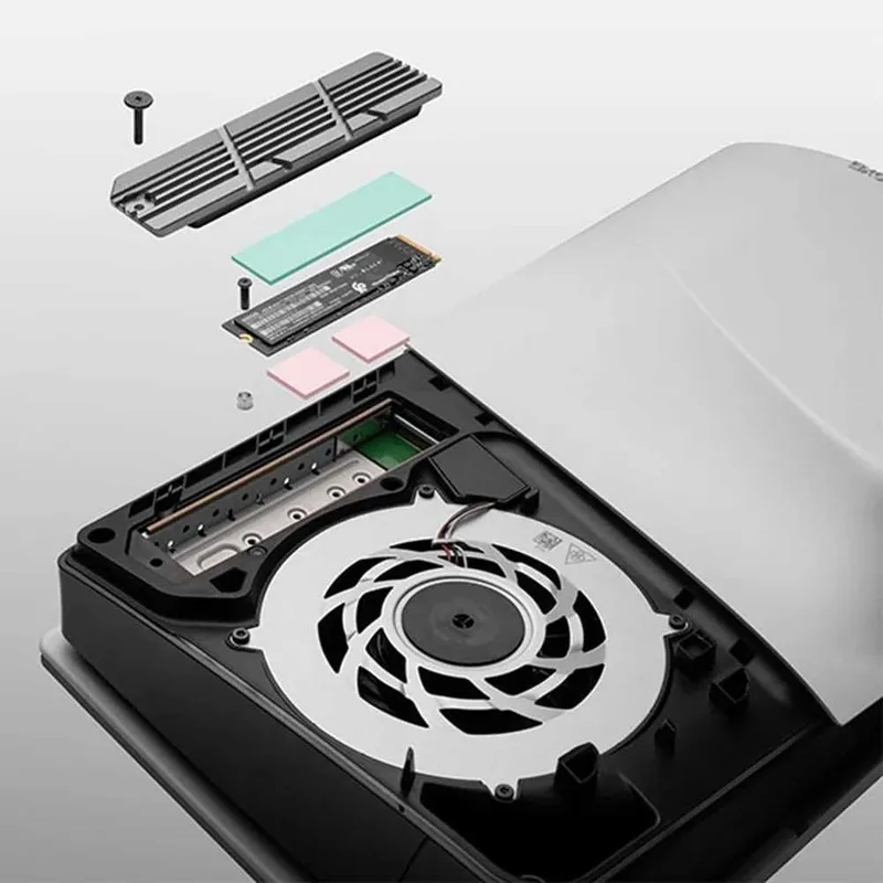 PS5, PS5 slim uchun NVMe SSD radiatori 6