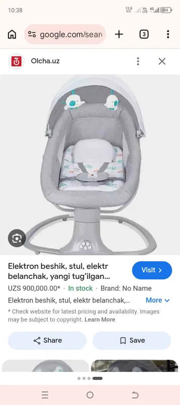 elektron beshik holati yangi 2 marta bola yotgan