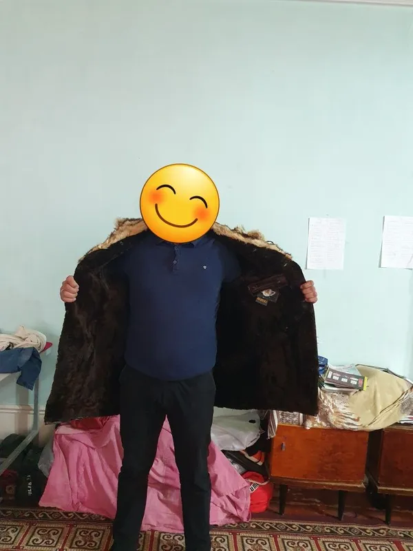 Пальто натуральный мех и кожа — фото 1