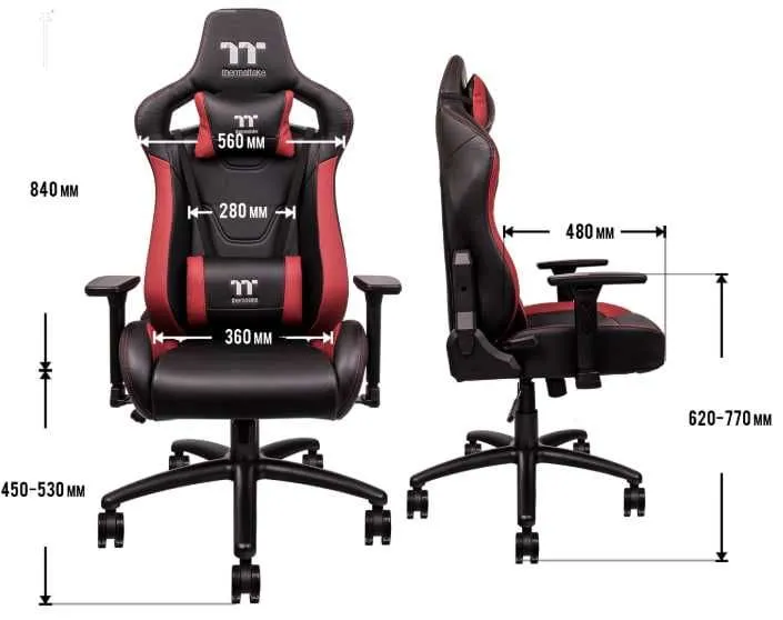 Игровое кресло U Fit черно-красного цвета 1