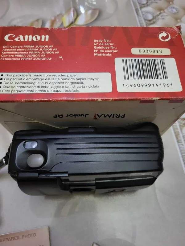 Фотоаппарат плёночный Canon Junior AF PRIMA пр-во Япония б/у — фото 1 Фотоаппарат плёночный Canon Junior AF PRIMA пр-во Япония б/у — фото 1
