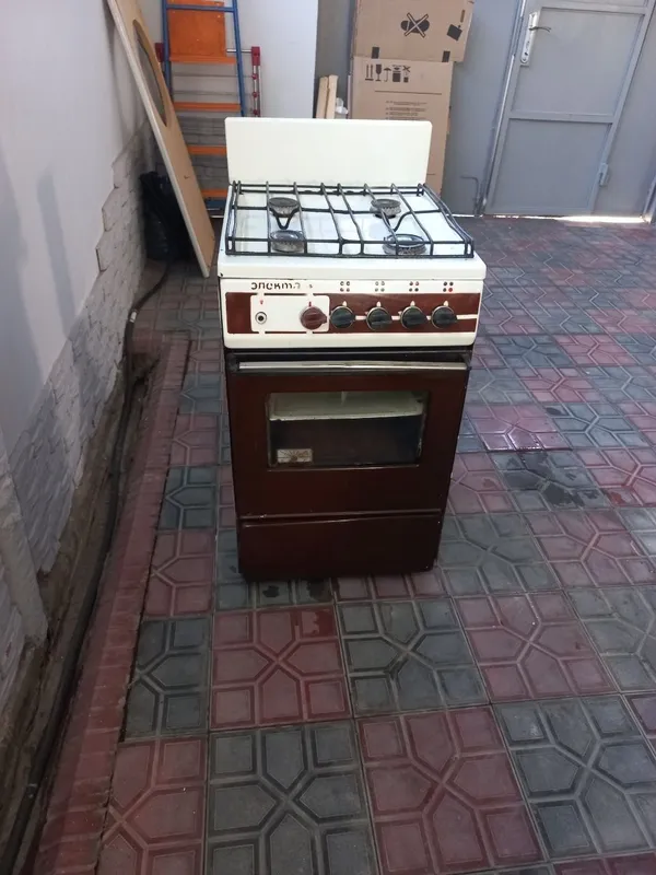 Газ плита с вытяжкой.Обновили. 3