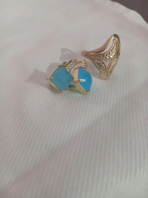 Цепочка, серьги, кольцо 6