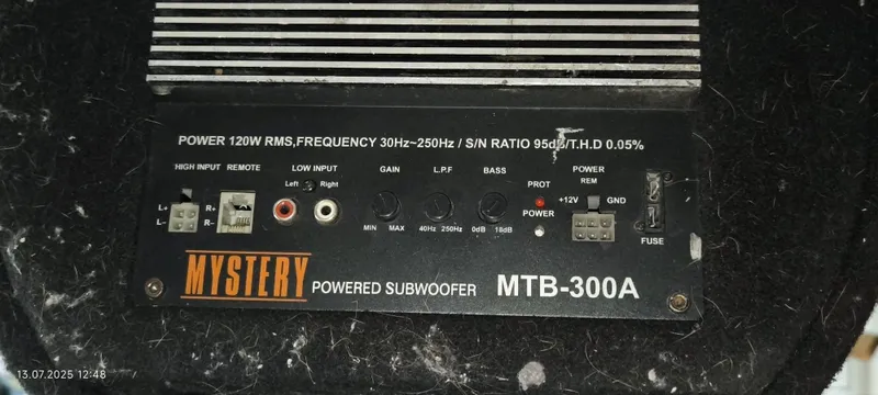 Сабвуфер Mystery MTB 300 A — фото 2