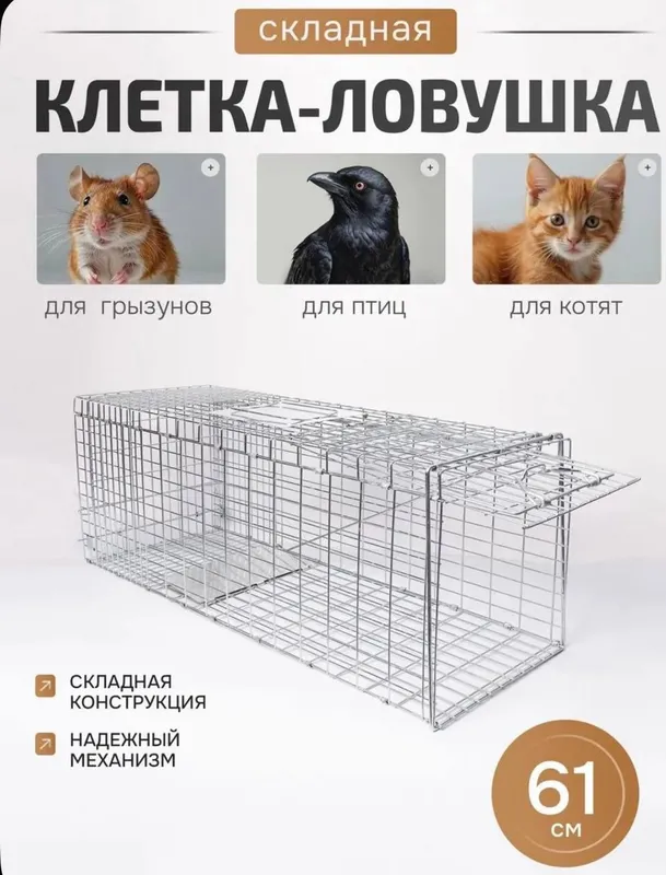 Гуманная ловушка для птиц кошек крыс