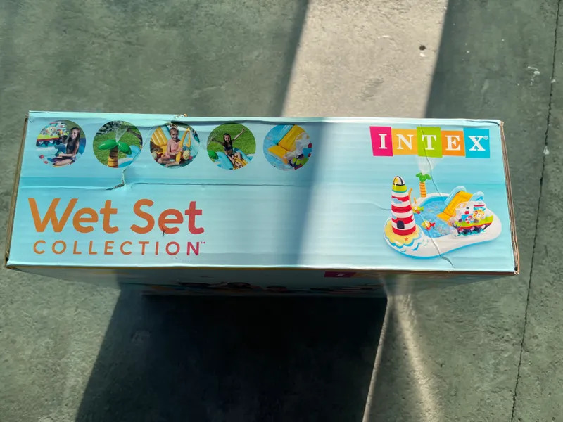Новый детский игровой центр Intex Wet Set с горкой 2