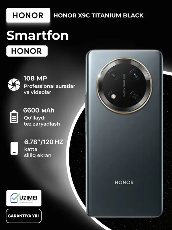 HONOR X9C smartfoni TITANIUM BLACK — фото 5