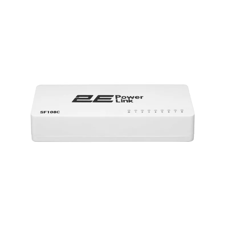Aksiya 2E PowerLink SF108C 8xFE kommutatori, boshqarilmaydigan, ish stoli uchun 4 Aksiya 2E PowerLink SF108C 8xFE kommutatori, boshqarilmaydigan, ish stoli uchun 4