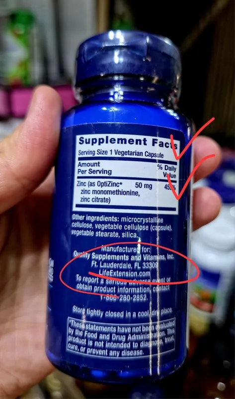 ДОСТАВКИ НЕТ Life Extension цинк высокоэффективный 50mg три формы вмес — фото 1
