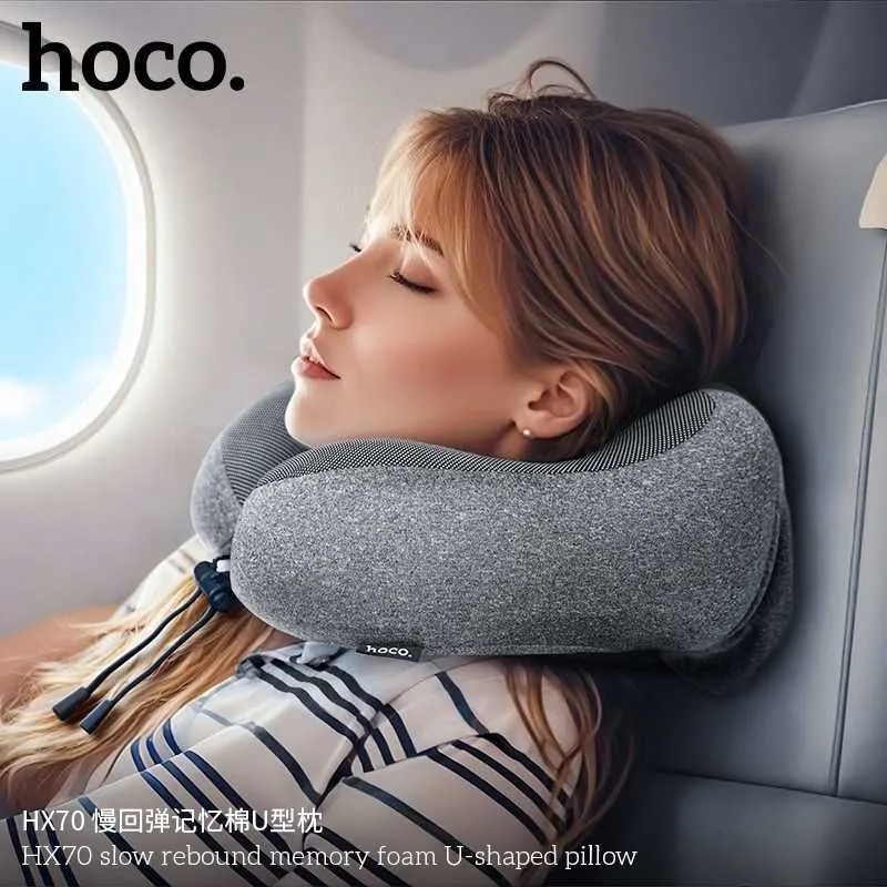 HOCO HX70 U-образная подушка из медленно восстанавливающейся памяти 2 HOCO HX70 U-образная подушка из медленно восстанавливающейся памяти 2