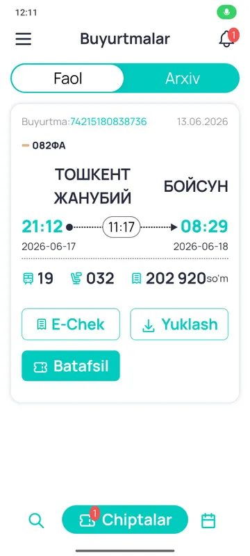bilet