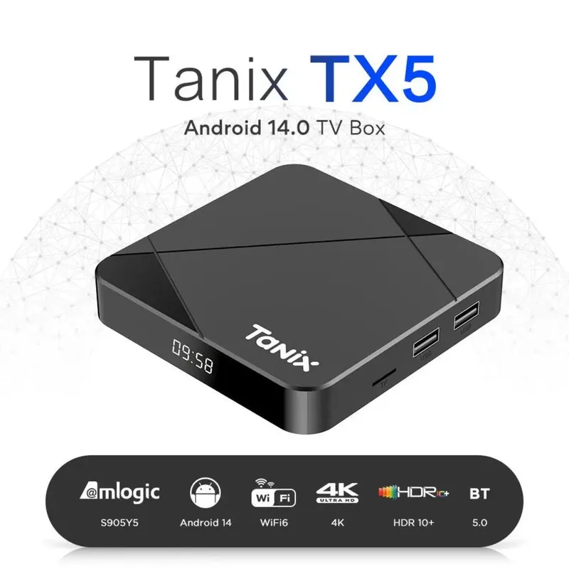 ТВ-приставка Tanix TX5 2/16 Amlogic S905Y5 4K Android 14 Smart TV Box 3