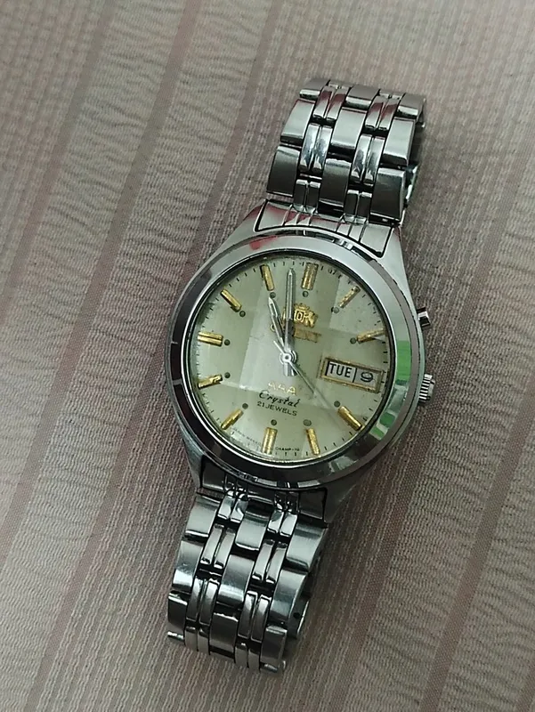 Час Ориент автоподзавод, винтажные (Orient Crystal) 1