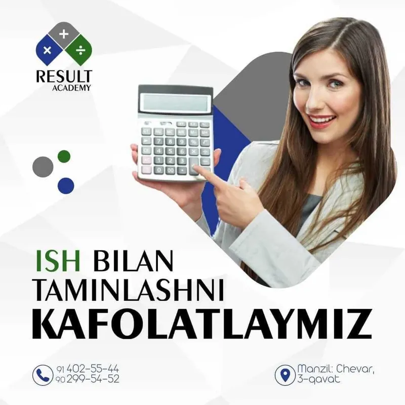 Kafolatli Buxgalteriya kurslari 1