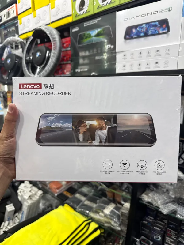 Lenovo videoregistrator, orqa, oldi, salon camera