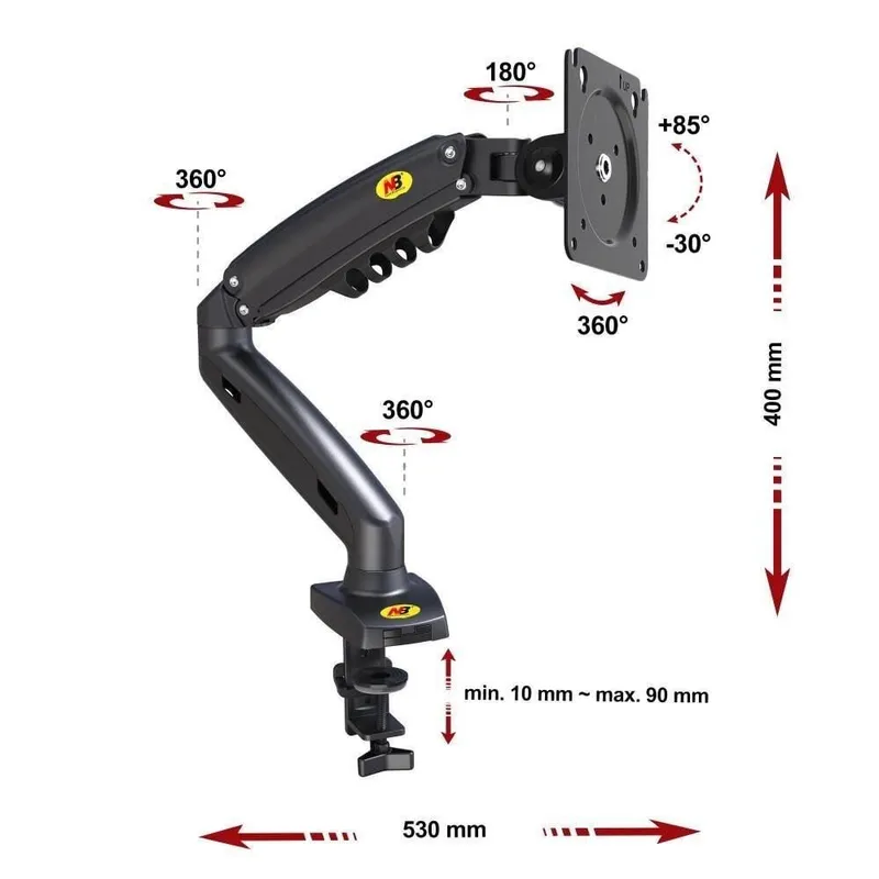 Nb north bayou model F80 monitor mount — фото 4