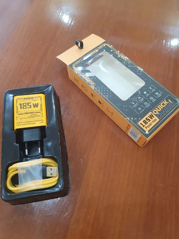 185W Power Max Быстрая зарядка адаптер + кабель 3
