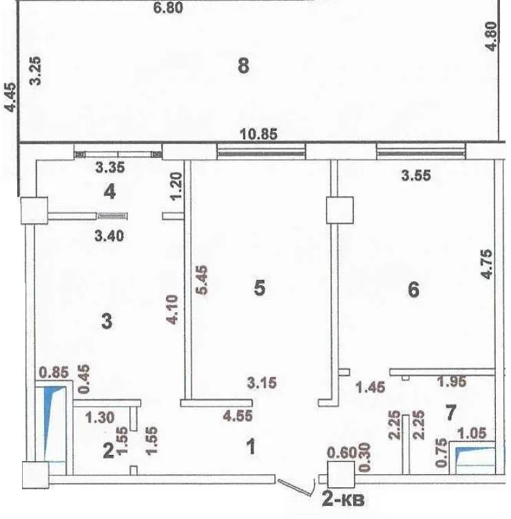 Shayxontohur tumanida 85 m², 3 xonali kvartira sotiladi 6