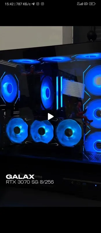 RTX 3070 GALAX sg argb 3x fan vidiokarta