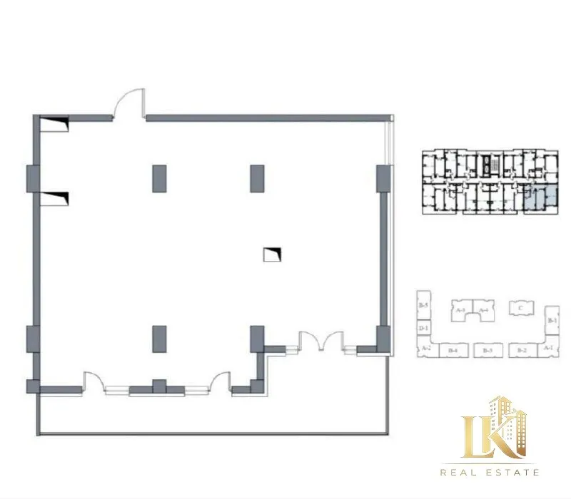 3-комнатная квартира, ЖК Imperial Club (Юнусабадский район), коробка