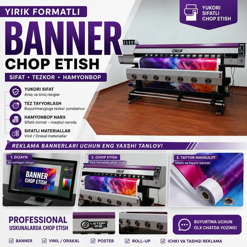 Banner chop etish | Tez va sifatli