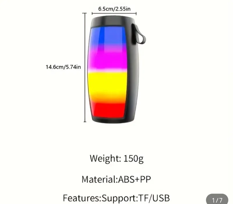 Колонка цветная с поддержкой usb, sd — фото 2