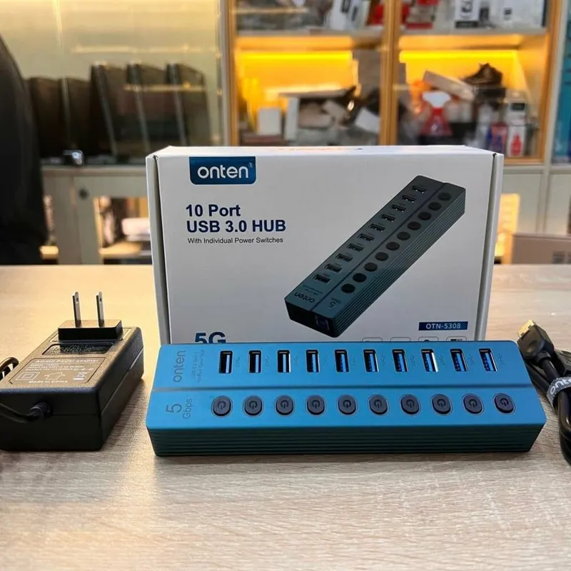 Onten OTN-5308 USB-хаб 10 портов 3.0 4