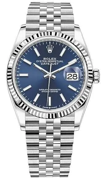 NEW Rolex Datejust Datejust 36mm Steel and White Gold син