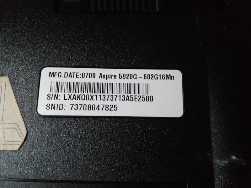 Ноутбук Acer Aspire 5920 3 Ноутбук Acer Aspire 5920 3