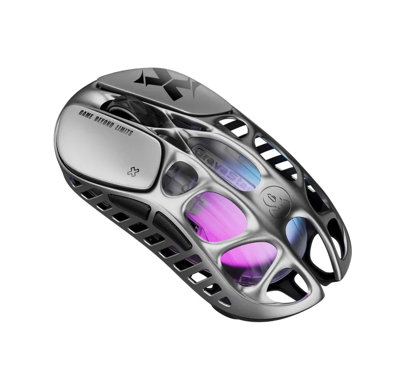 } Мышь GravaStar Mercury X, 8K, BT/WL/USB-A, RGB, серый 5 } Мышь GravaStar Mercury X, 8K, BT/WL/USB-A, RGB, серый 5