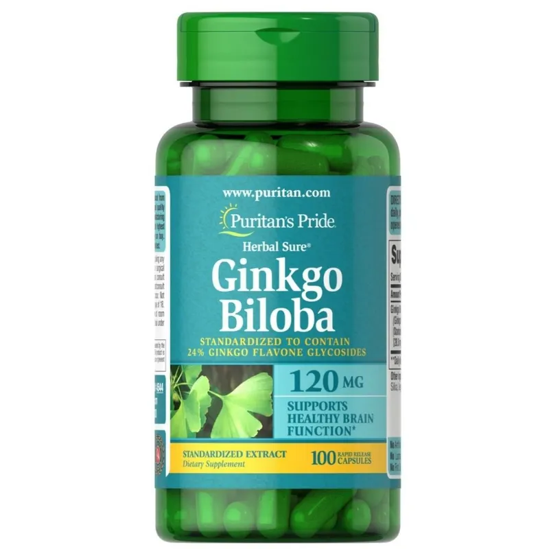 Гинкго Билоба Puritan's Pride Ginkgo Biloba Standardized Extract