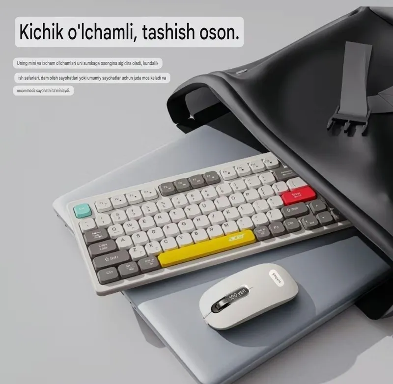 Мембранная клавиатура и мышь Acer (3 вида подключения) — фото 4